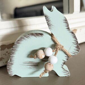 Wood Bunny Block Shelf Sitter